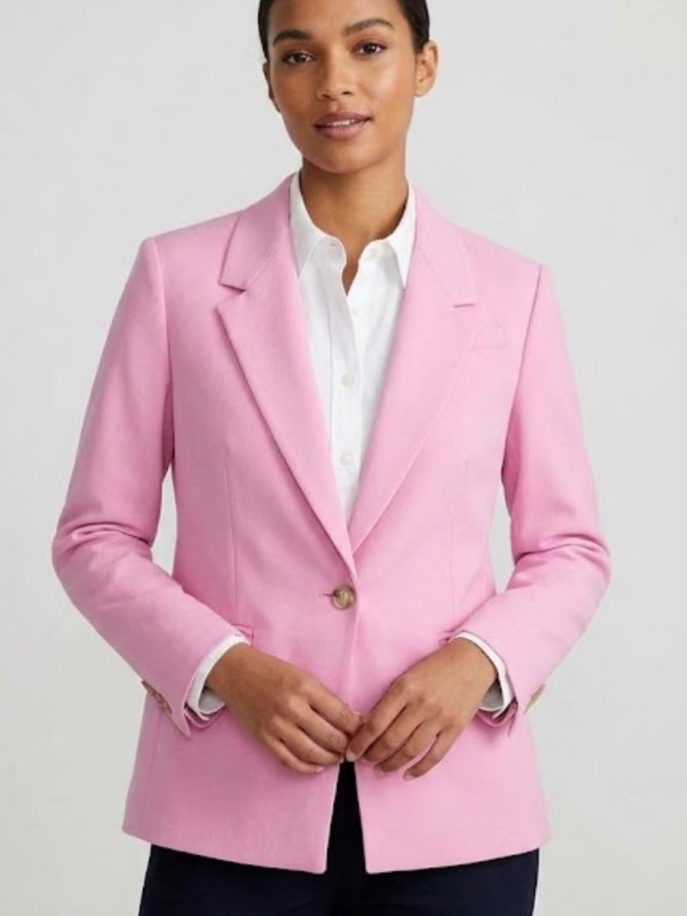 J.Crew Willa Wool Blend Pink Blazer Size 12